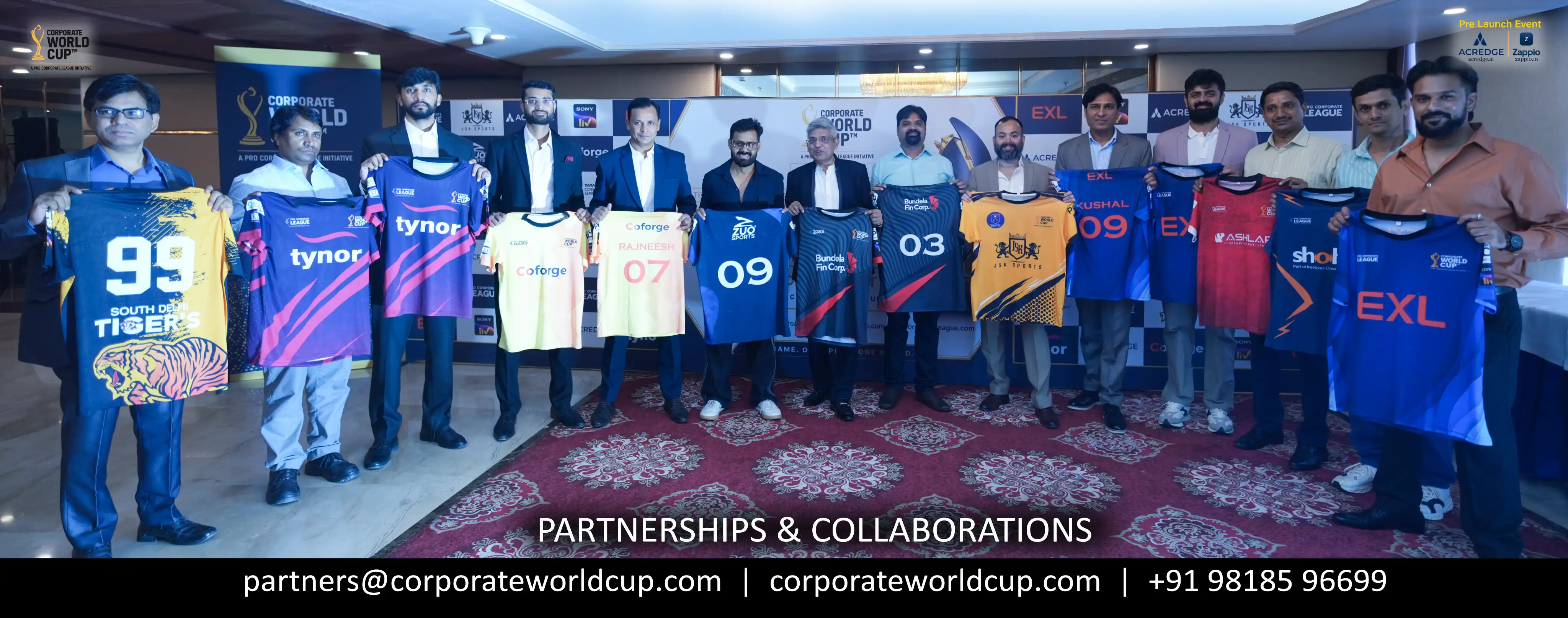Corporate World Cup – Four Team Jersey Launch