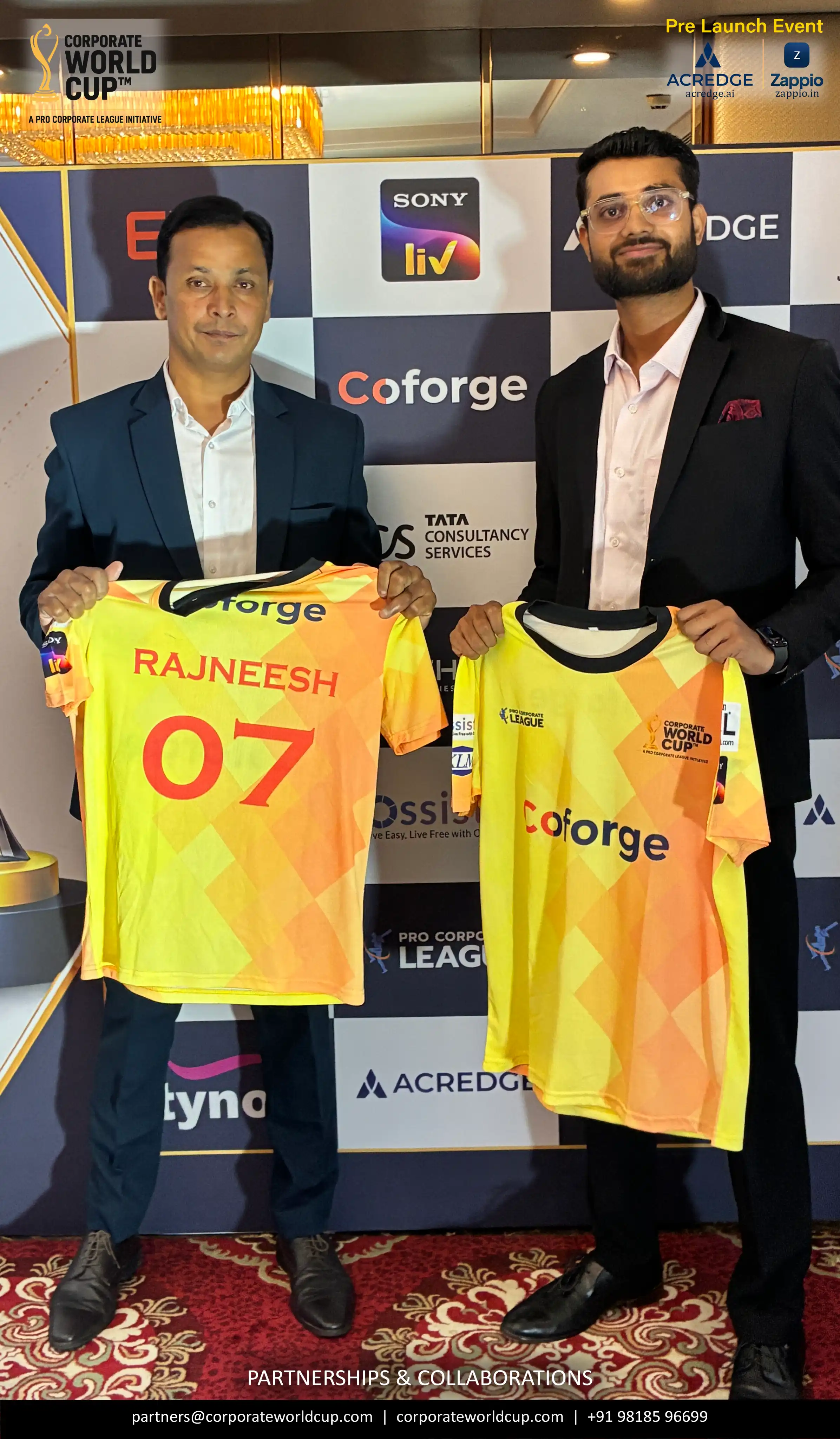Corporate World Cup – Coforge Jersey Launch