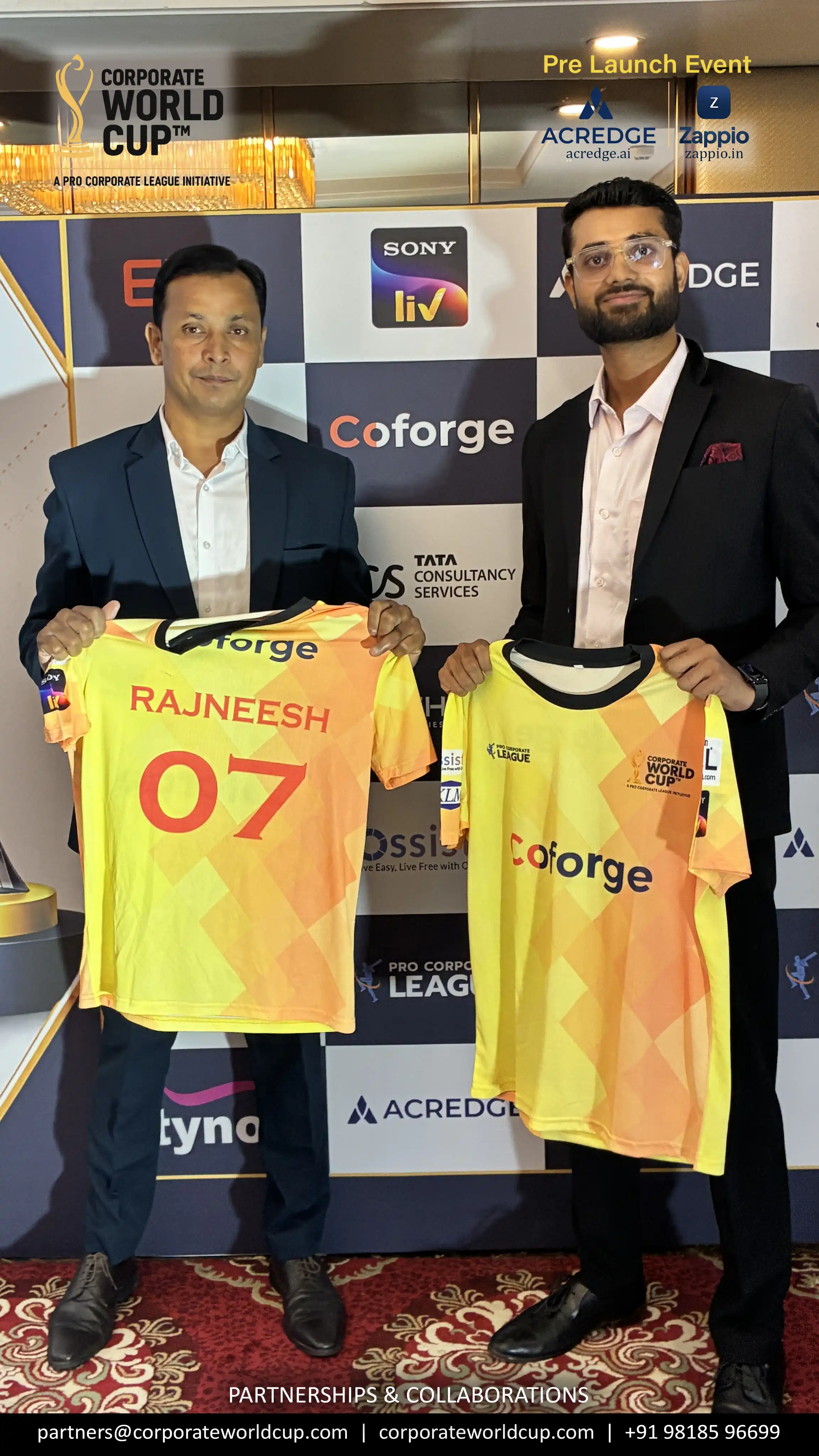 Corporate World Cup – Coforge Jersey Launch