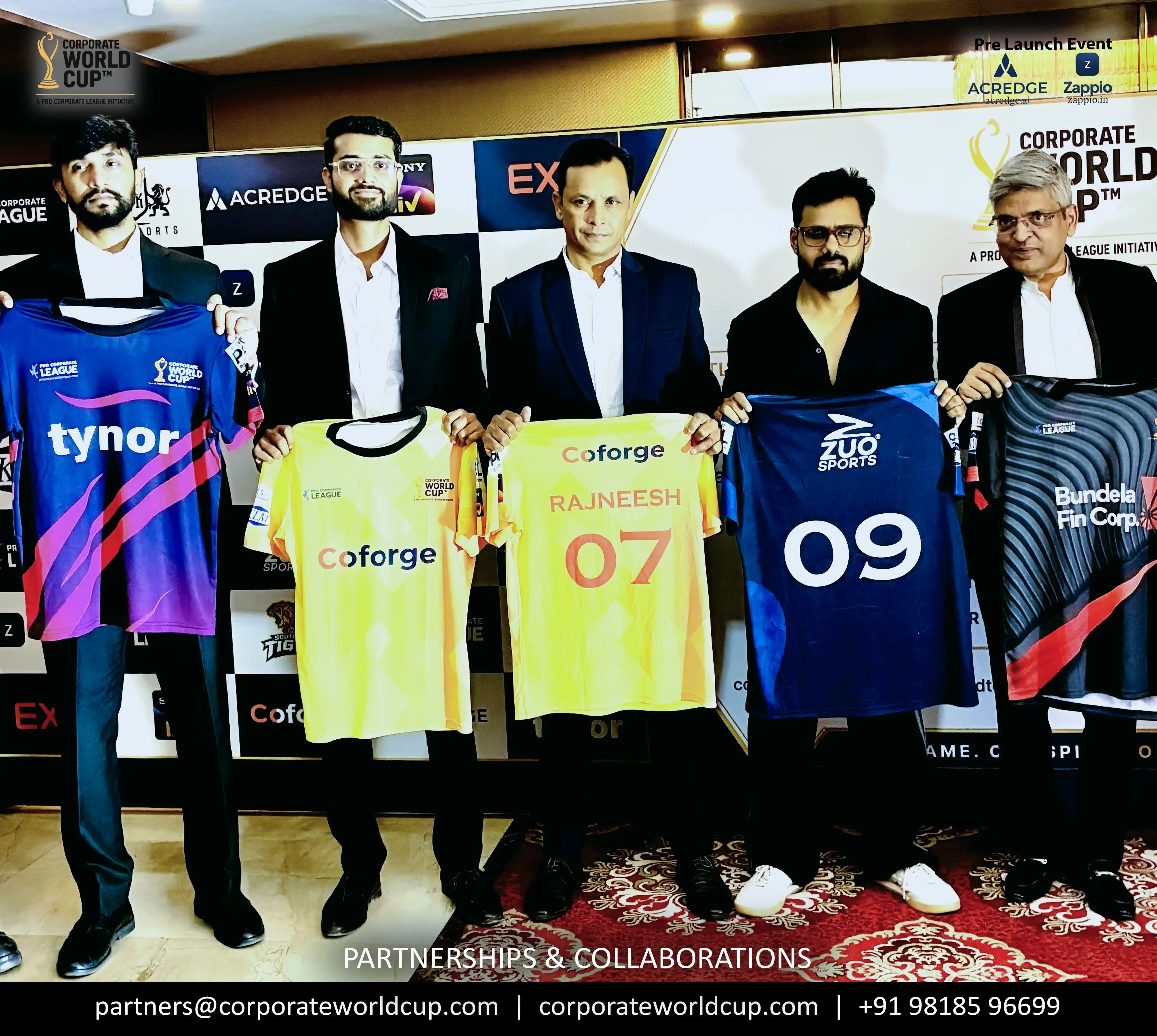 Tynor, Coforge, Zuo & Bundela Jersey Launch