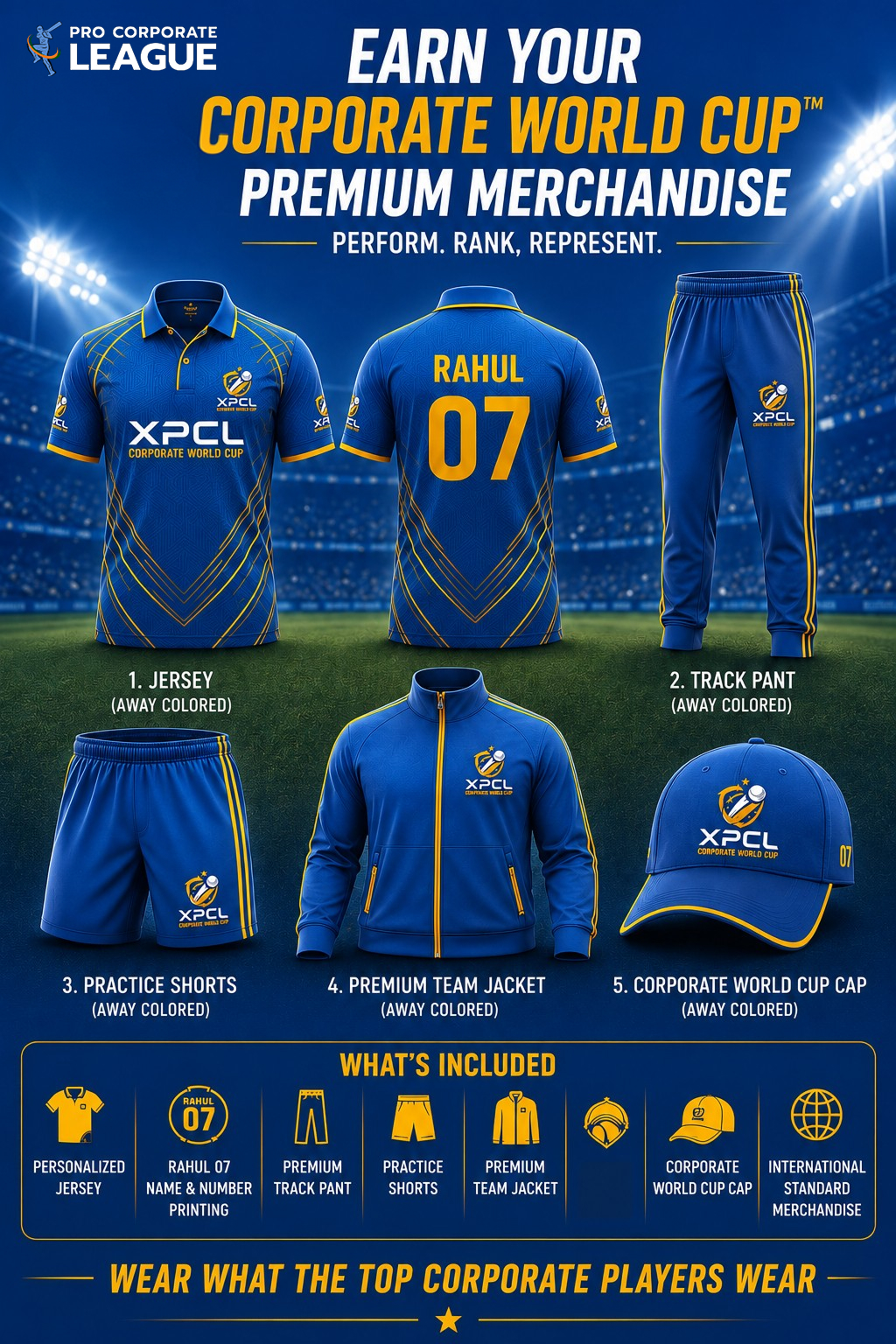 Corporate World Cup player merchandise mobile package